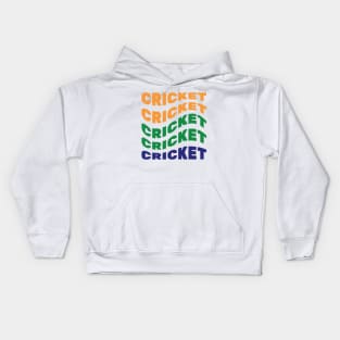 Copy of Cricket, Funny, Wavy, Word Repeat Kids Hoodie